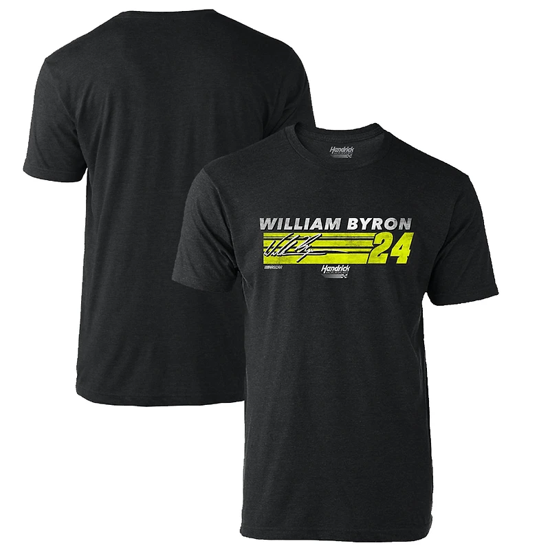 Men's Hendrick Motorsports Team Collection Heather Charcoal William Byron Hot Lap T-Shirt