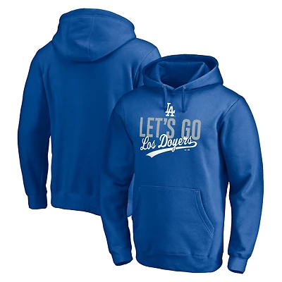 Men's Royal Los Angeles Dodgers Let's Go Los Doyers Pullover Hoodie