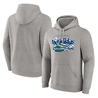 Men's Gray Los Angeles Dodgers Heater State of Mind Pullover Hoodie