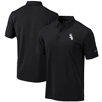 Men's Columbia Black Chicago White Sox Omni-Wick Drive Polo