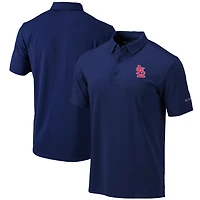 Men's Columbia Navy St. Louis Cardinals Omni-Wick Drive Polo