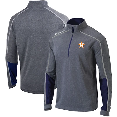 Men's Columbia Navy Houston Astros Omni-Wick Shotgun 2.0 Quarter-Zip Pullover Top