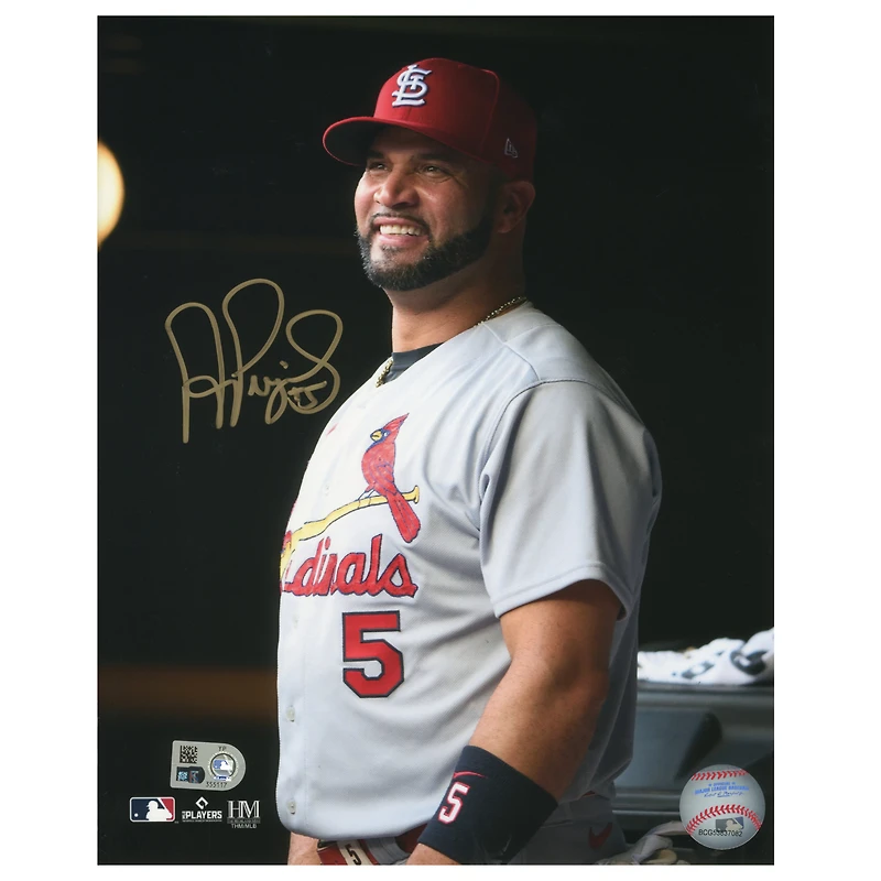Albert Pujols St. Louis Cardinals Autographed 8" x 10" Smiling Photograph