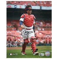 Yadier Molina St. Louis Cardinals Autographed 8" x 10" Walking Mask Up Photograph