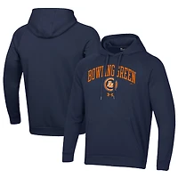 Men's Under Armour Navy Bowling Green Hot Rods All Day Fleece Pullover Hoodie