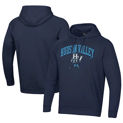 Men's Under Armour Navy Hudson Valley Renegades All Day Fleece Pullover Hoodie