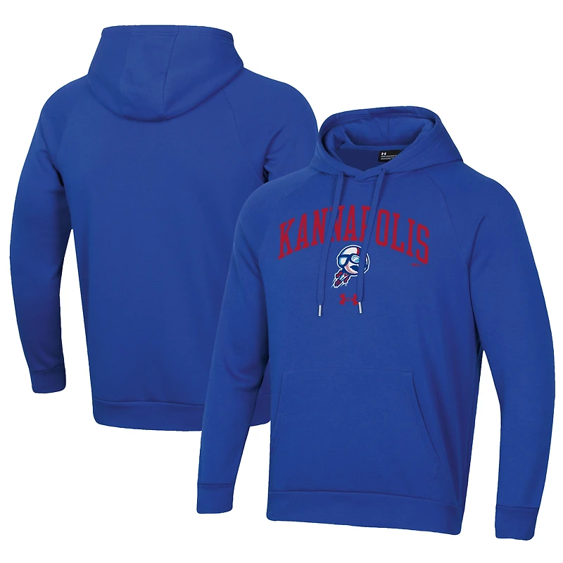 Men's Under Armour Royal Kannapolis Cannon Ballers All Day Fleece Pullover Hoodie
