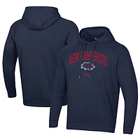 Men's Under Armour Navy New Hampshire Fisher Cats All Day Fleece Pullover Hoodie