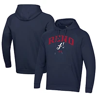 Men's Under Armour Navy Reno Aces All Day Fleece Pullover Hoodie