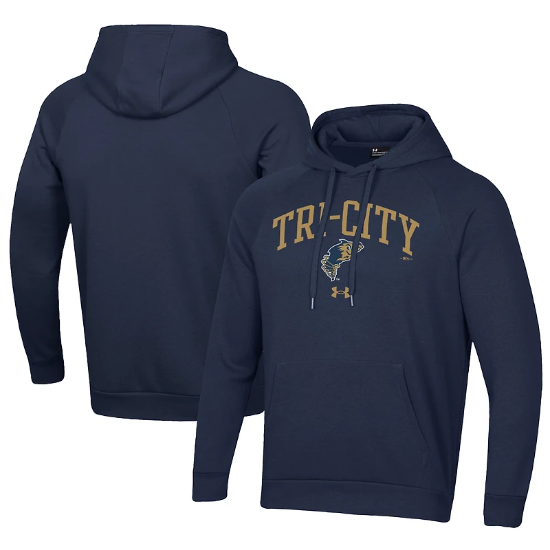 Men's Under Armour Navy Tri-City Dust Devils All Day Fleece Pullover Hoodie