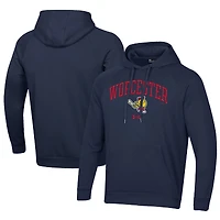 Men's Under Armour Navy Worcester Red Sox All Day Fleece Pullover Hoodie