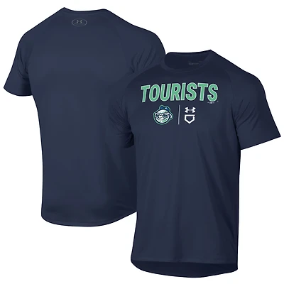Men's Under Armour Navy Asheville Tourists Tech T-Shirt