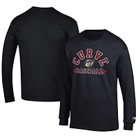 Men's Champion Black Altoona Curve Jersey Long Sleeve T-Shirt