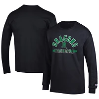 Men's Champion Black Dayton Dragons Jersey Long Sleeve T-Shirt