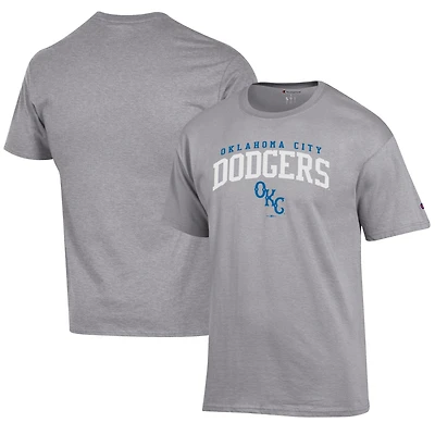 Men's Champion Gray Oklahoma City Dodgers Jersey T-Shirt