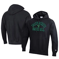 Men's Champion Black Augusta GreenJackets Baseball Reverse Weave Pullover Hoodie