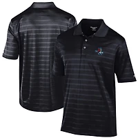Men's Champion Black Beloit Sky Carp Textured Solid Polo