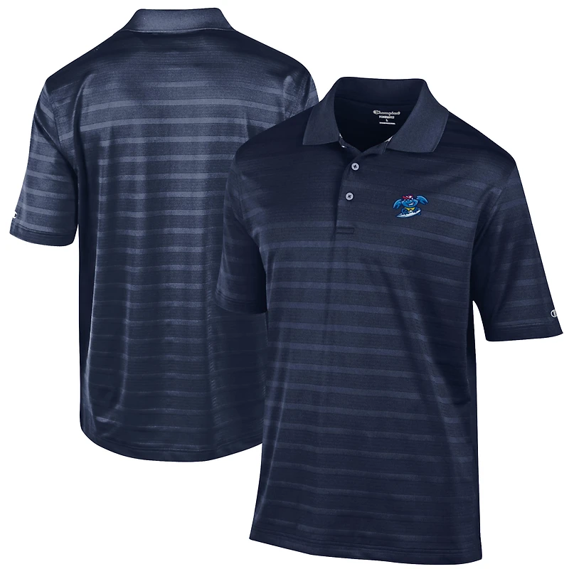 Men's Champion Navy Jersey Shore BlueClaws Textured Solid Polo