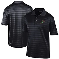 Men's Champion Black Norfolk Tides Textured Solid Polo