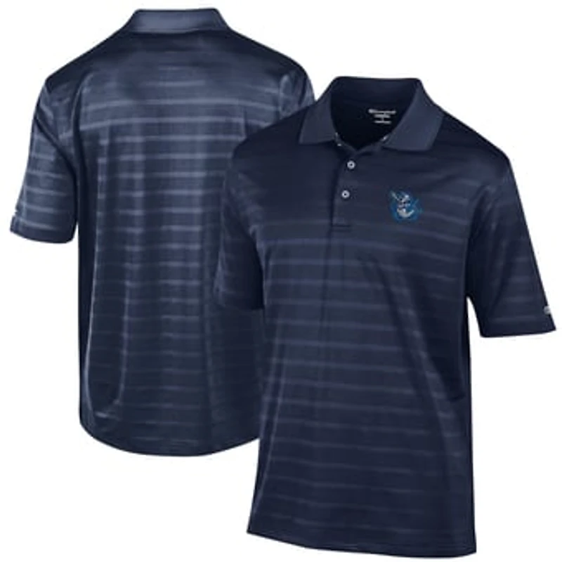 Men's Champion Navy Tampa Tarpons Textured Solid Polo