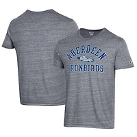 Men's Champion Gray Aberdeen IronBirds Ultimate Tri-Blend T-Shirt
