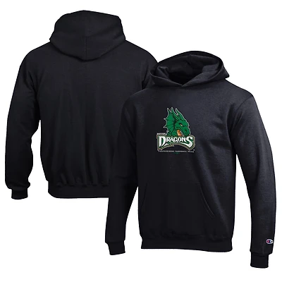 Youth Champion Black Dayton Dragons Eco Powerblend Pullover Hoodie