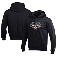 Youth Champion Black Hickory Crawdads Eco Powerblend Pullover Hoodie