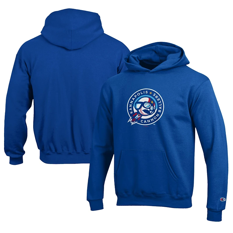 Youth Champion Royal Kannapolis Cannon Ballers Eco Powerblend Pullover Hoodie