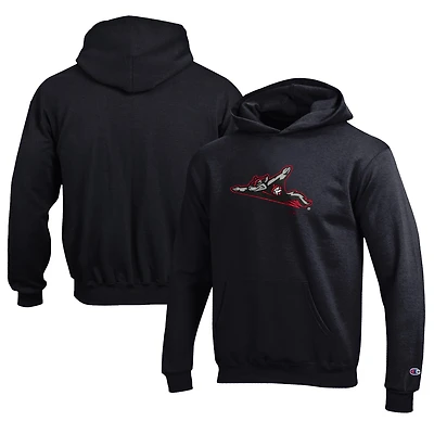 Youth Champion Black Richmond Flying Squirrels Eco Powerblend Pullover Hoodie