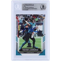 Trevor Lawrence Jacksonville Jaguars Autographed 2021 Panini Chronicles Score Update Silver #401 Beckett Fanatics Witnessed Authenticated Rookie Card