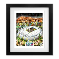 Super Bowl LVII Framed 7" x 8" Deluxe 3D Print - Art by Charles Fazzino