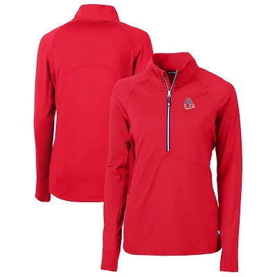Women's Cutter & Buck Baltimore Orioles Americana Logo Adapt Eco Knit Stretch Recycled Half-Zip Pullover Top