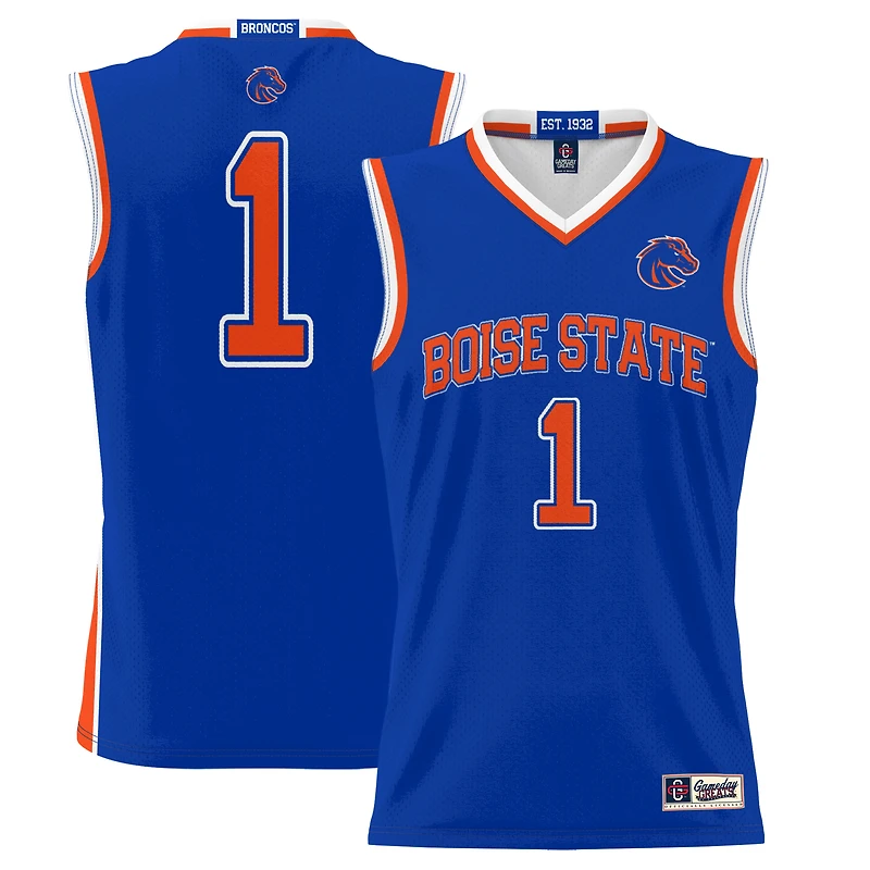Youth GameDay Greats #1 Royal Boise State Broncos Lightweight Basketball Jersey