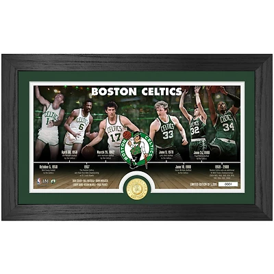 Highland Mint Boston Celtics NBA Timeline 12'' x 20'' Bronze Coin Photo Mint