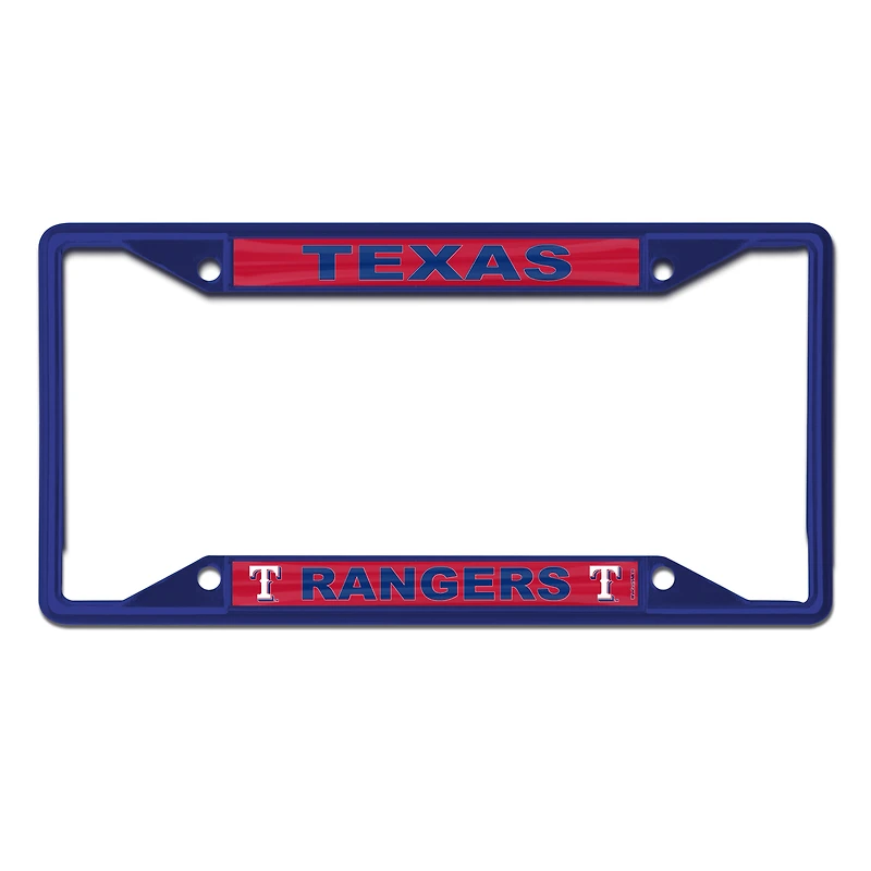 WinCraft Texas Rangers Chrome Color License Plate Frame
