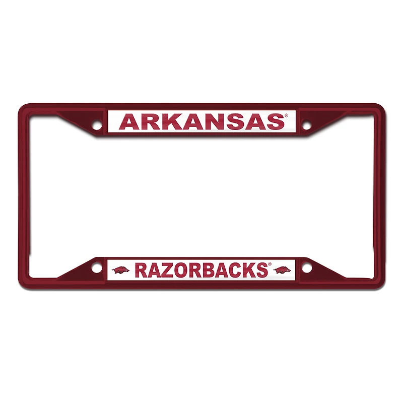 WinCraft Arkansas Razorbacks Chrome Color License Plate Frame