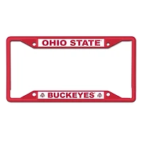 WinCraft Ohio State Buckeyes Chrome Color License Plate Frame