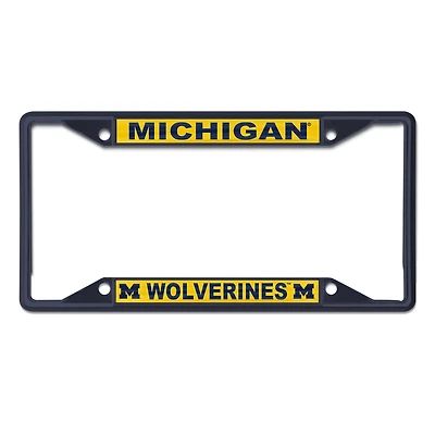 WinCraft Michigan Wolverines Chrome Color License Plate Frame