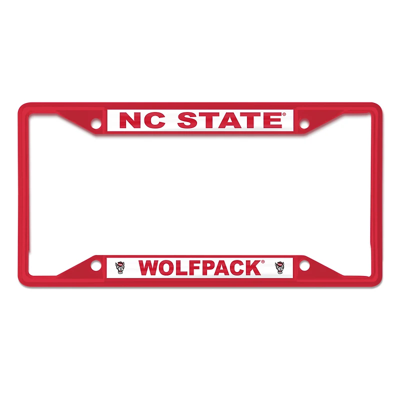 WinCraft NC State Wolfpack Chrome Color License Plate Frame