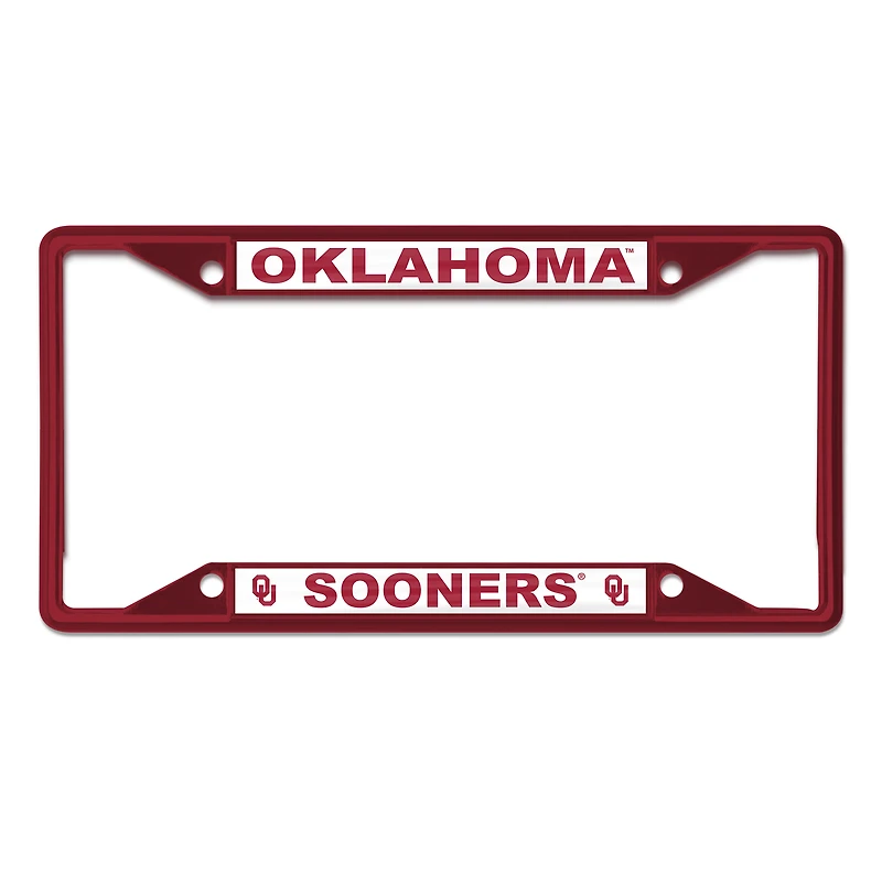 WinCraft Oklahoma Sooners Chrome Color License Plate Frame