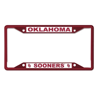 WinCraft Oklahoma Sooners Chrome Color License Plate Frame