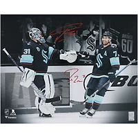 Philipp Grubauer & Jordan Eberle Seattle Kraken Autographed 16" x 20" Dual Photograph