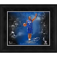Kawhi Leonard LA Clippers Facsimile Signature Framed 16" x 20" Stars of the Game Collage