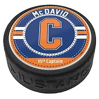 Connor McDavid Edmonton Oilers Captain Puck