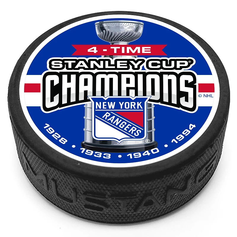 New York Rangers Four-Time Stanely Cup Champions Puck