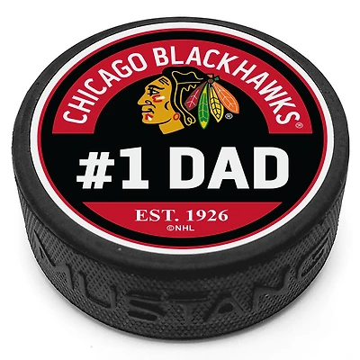 Chicago Blackhawks #1 Dad Puck