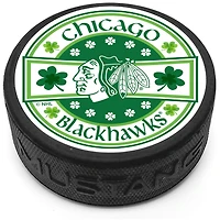 Chicago Blackhawks St. Patrick's Day Puck