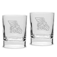 Missouri Western State Griffons 11.75oz. Two-Piece Luigi Bormioli Square Double Old Fashion Glasses Set