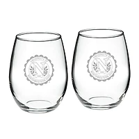 Northwestern Ohio Racers Team Graphic Two-Piece 21oz. Stemless Wine Glass Set