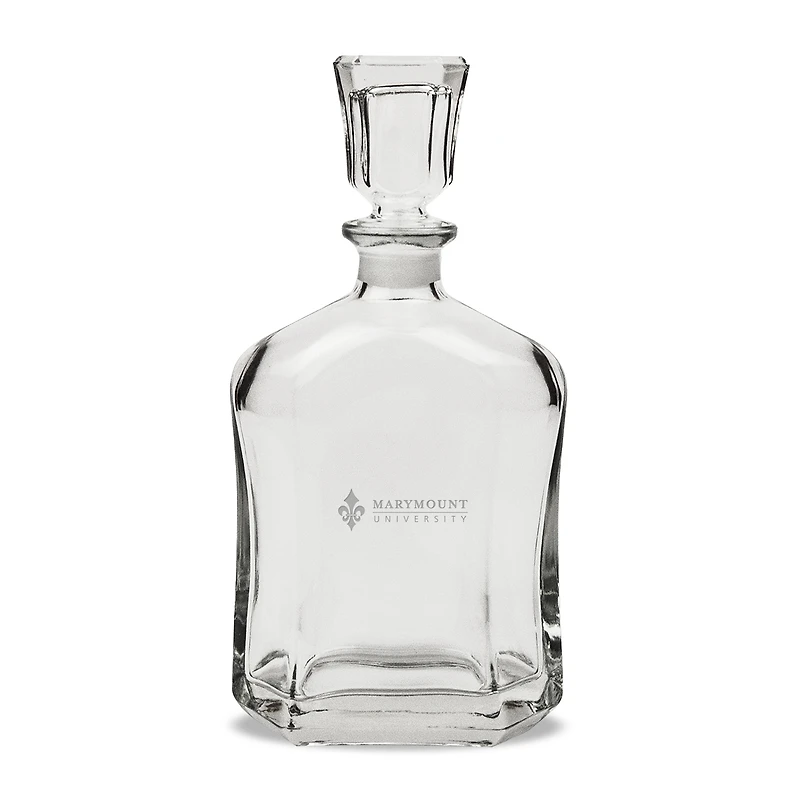 Marymount Saints Team Logo 23.75oz. Crystal Whiskey Decanter